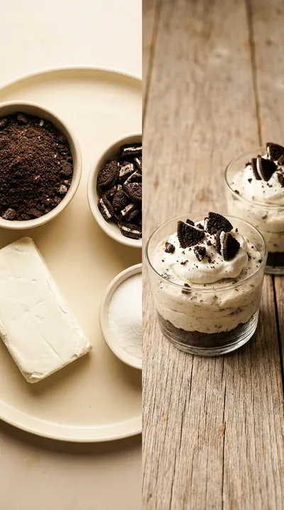 Oreo No-Bake Cheesecake Cups Recipe - ready to serve