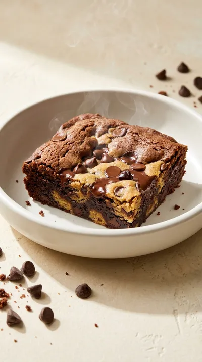Brookies: Chewy Chocolate Cookie Brownies