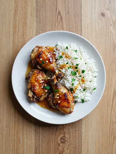 Honey Garlic Chicken Thighs Recipe - cooking process