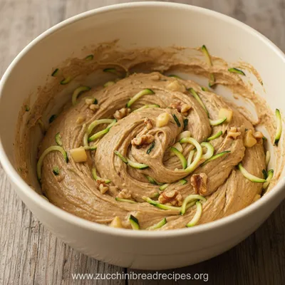 Apple Walnut Zucchini Bread Recipe - ingredients preparation