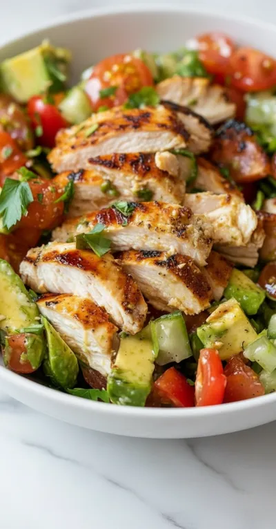 Avocado Chicken Salad - Healthy Quick Recipe