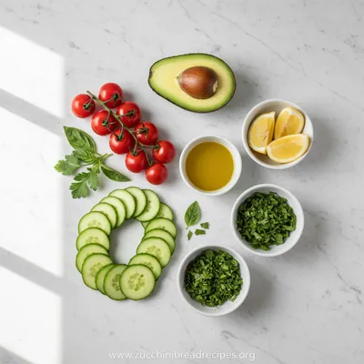 Avocado Tomato Cucumber Salad Recipe - cooking process