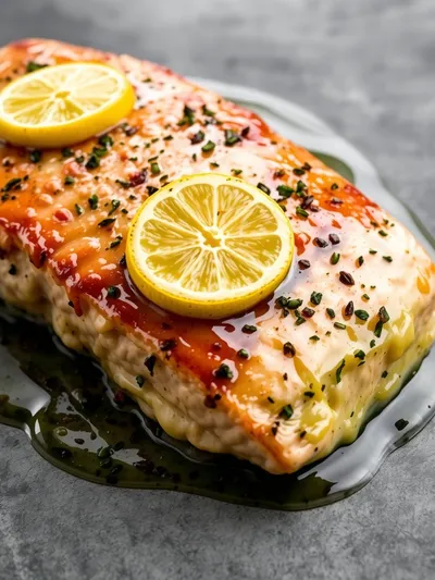 Baked Lemon Garlic Butter Salmon