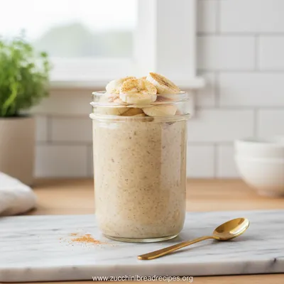 Banana Cream Pie Overnight Oats – Healthy Breakfast