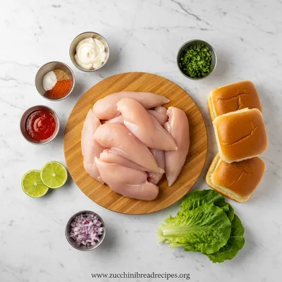 Bang Bang Chicken Sliders – Quick & Tasty - cooking process