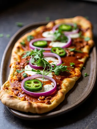 BBQ Chicken Flatbread – Easy Recipe - cooking process