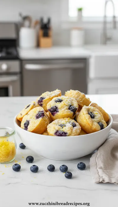 Blueberry and Lemon Zest Cottage Cheese Bites