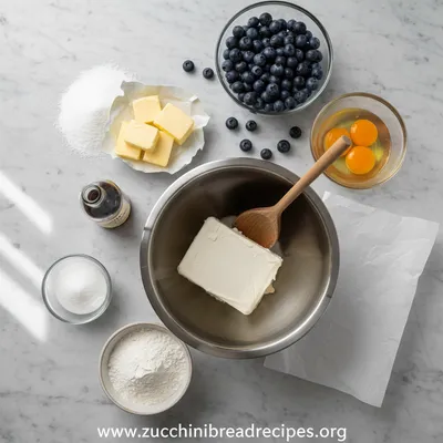 Blueberry Cheesecake Cookies - cooking process