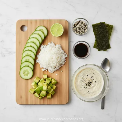 Easy California Roll Cucumber Salad - cooking process