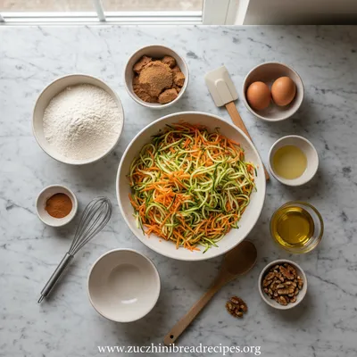 Carrot Zucchini Loaf Recipe - cooking process
