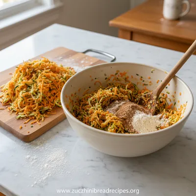Carrot Zucchini Loaf Recipe - ingredients preparation