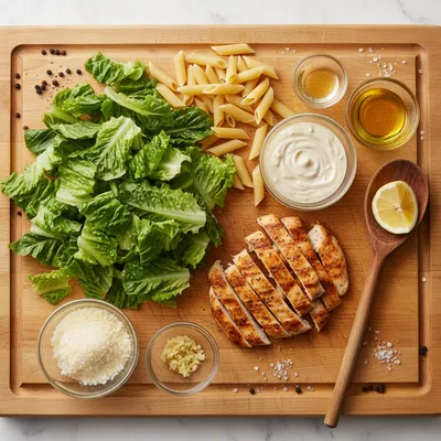 Chicken Caesar Pasta Salad – Easy Winning Recipe - cooking process