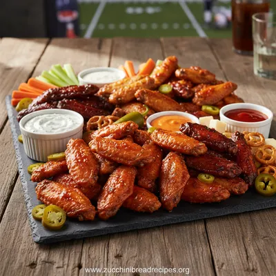 Hot Wing Charcuterie Board: Super Bowl Party Food Idea