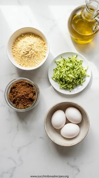 Chickpea Flour Zucchini Bread: Easy Recipe - ingredients preparation