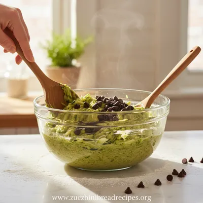 Chocolate Chip Zucchini Bread Recipe - Moist and Delicious - cooking process