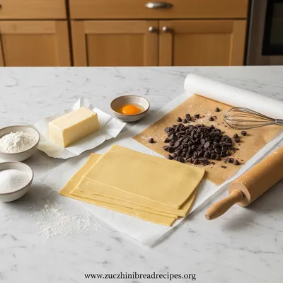 Easy Chocolate Croissants Recipe - cooking process