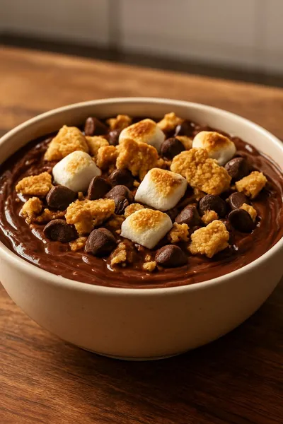 Chocolate Protein S'mores Bowl