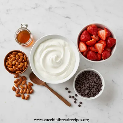 Chocolate Strawberry Greek Yogurt Clusters - cooking process