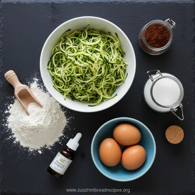 Delicious Chocolate Zucchini Bread Recipe - ingredients preparation