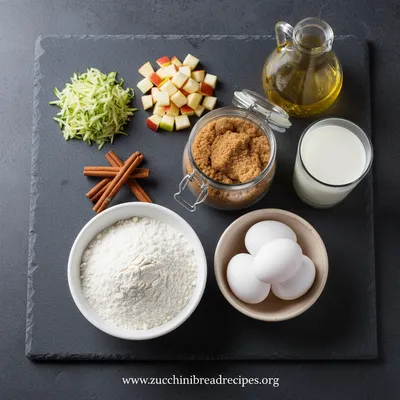 Cinnamon Zucchini Apple Quick Bread Recipe - cooking process