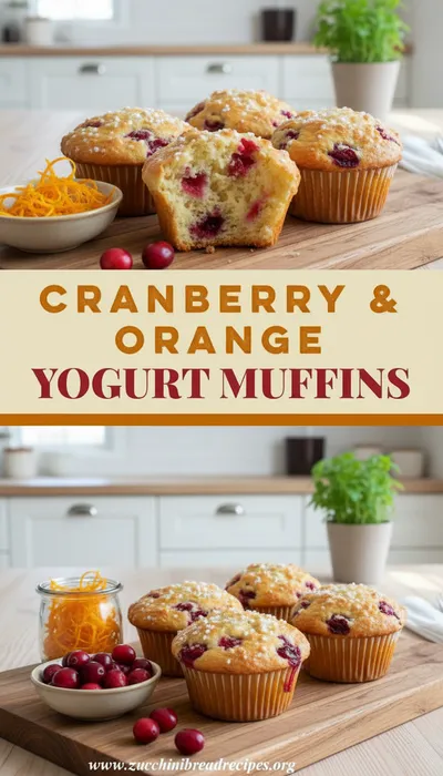 Cranberry Orange Yogurt Muffins