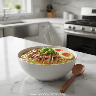 Creamy Garlic Chicken Ramen
