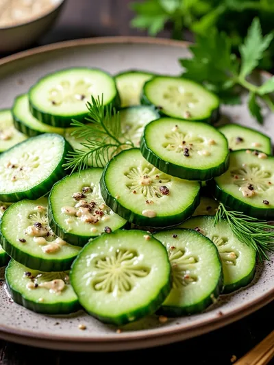 Creamy German Cucumber Salad