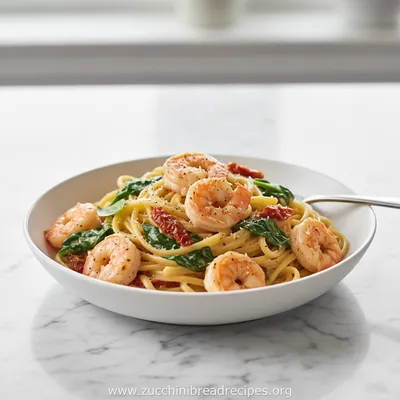 Creamy Tuscan Shrimp Linguine