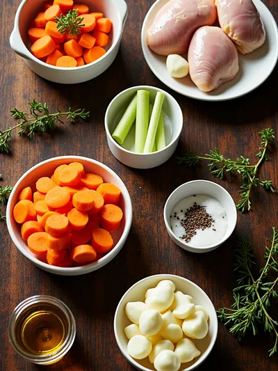 Crock Pot Angel Chicken - ingredients preparation