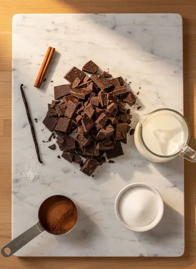 Crockpot Hot Chocolate - cooking process