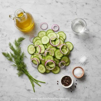 Cucumber Vinegar Salad - Quick Healthy Recipe - cooking process