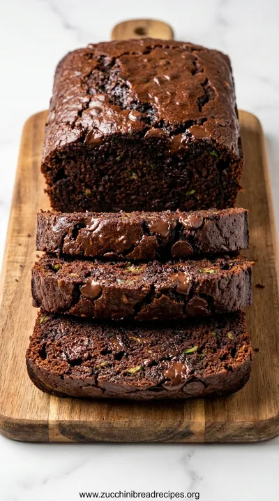 Double Chocolate Zucchini Banana Bread: Moist & Healthy