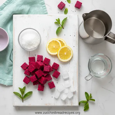 Dragonfruit Lemonade Recipe - cooking process