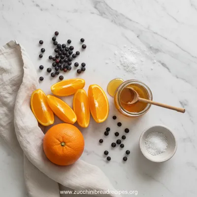 Dried Orange Slices with Honey & Juniper - cooking process