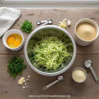Easy Zucchini Patties Recipe - cooking process