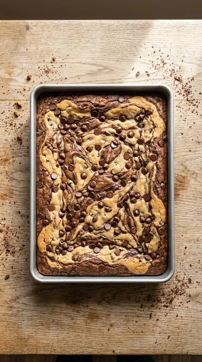Brookies: Chewy Chocolate Cookie Brownies - cooking process