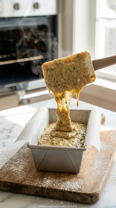 Gluten Free Zucchini Bread Recipe - Dairy Free Option - cooking process