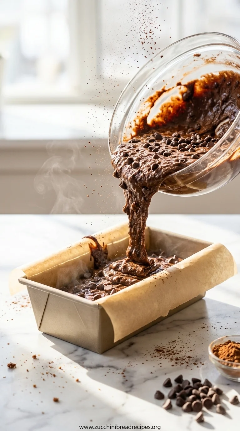 Gluten-Free Chocolate Zucchini Bread (Dairy-Free) - cooking process