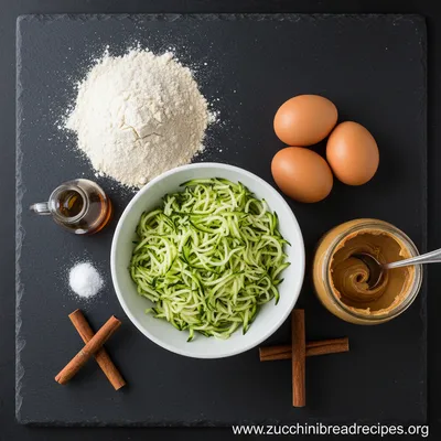 Grain Free Peanut Butter Zucchini Bread Recipe - ingredients preparation