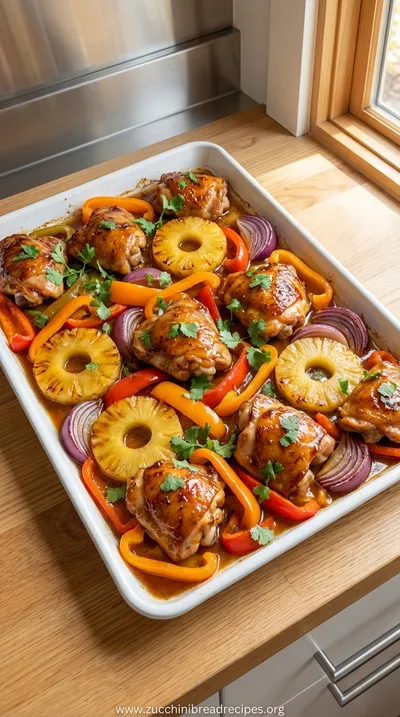 Hawaiian Chicken Sheet Pan Dinner