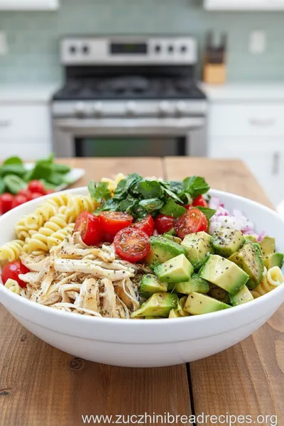 Healthy Chicken Pasta Salad