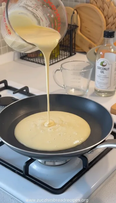 Healthy Fluffy Pancakes For Breakfast - ingredients preparation