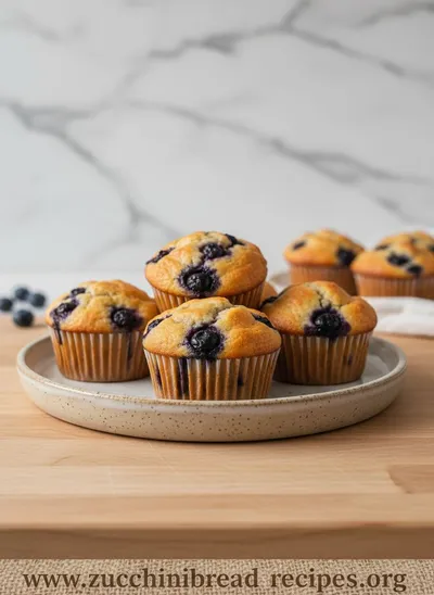 Healthy Greek Yogurt Blueberry Protein Muffins