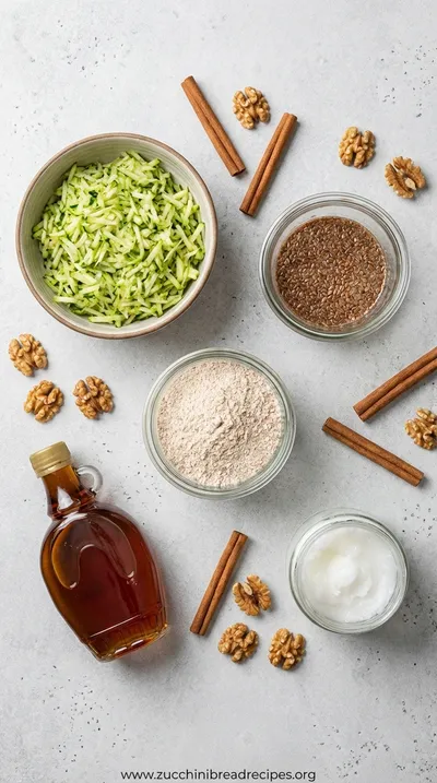Healthy Vegan Zucchini Bread: Quick & Nutty Recipe - ingredients preparation