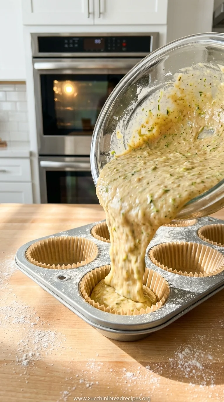 Healthy Zucchini Muffins: Easy Gluten-Free Recipe - cooking process