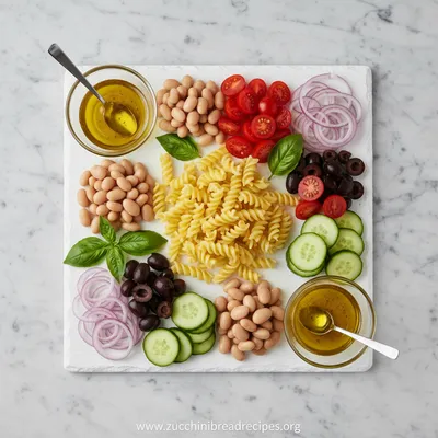 High-Protein Italian Pasta Salad - cooking process