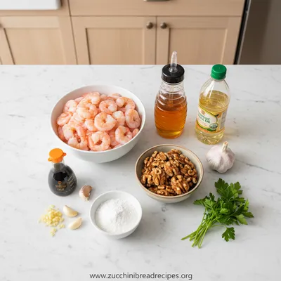 Honey Walnut Shrimp - ingredients preparation