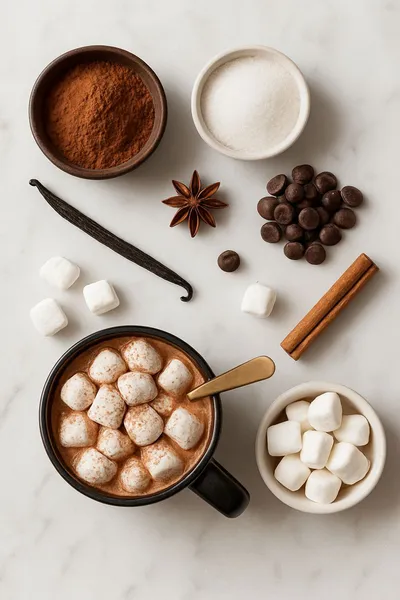 Hot Cocoa With Marshmallows - cooking process