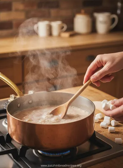 Hot Cocoa With Marshmallows - ingredients preparation