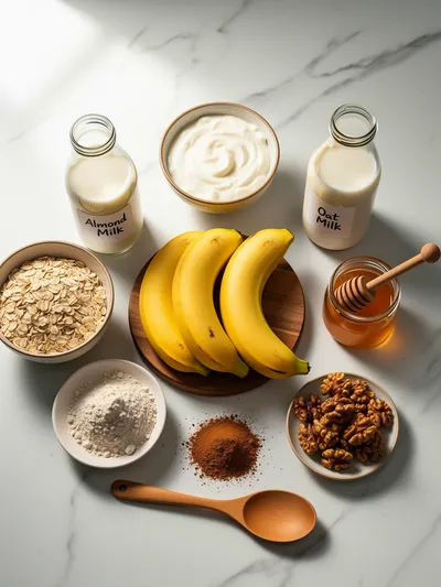 Banana Bread Overnight Oats – Healthy Quick Breakfast - ready to serve